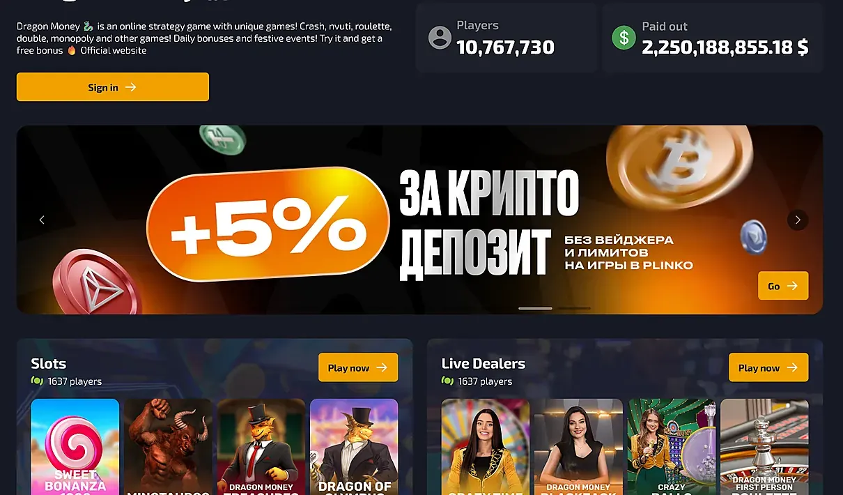 DragonMoney betting features